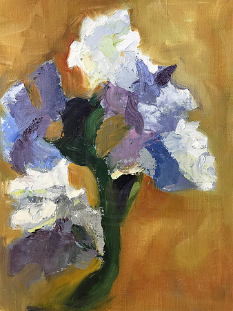 Abstract Oil on Canvas Panel "6 X 8"