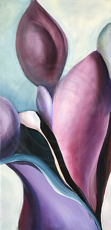 Abstract: Oil on Canvas "10 x20"