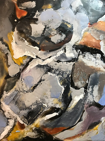 Abstract Untitled  Encaustic on Wood Panel "9 X 12" $450.00