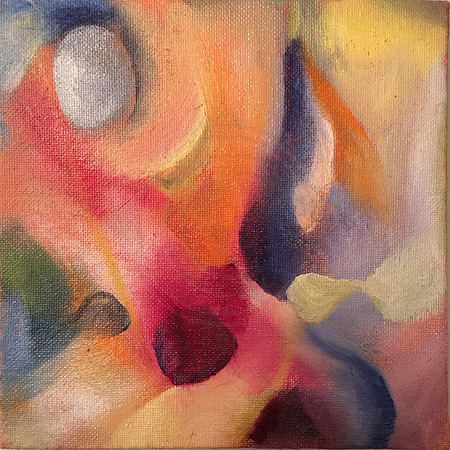 Oil on Canvas  4"X4"