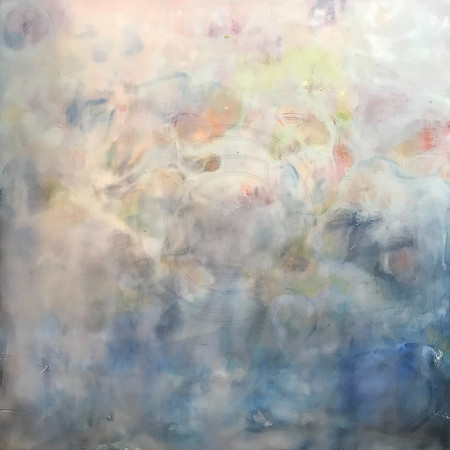 Abyss: Encaustic on Wood Panel "12 X  12" $350.00