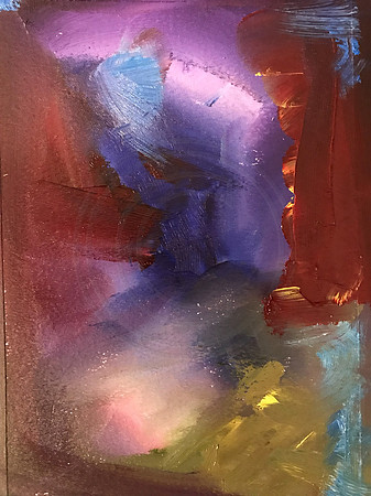 Cold Wax on Oil Paper