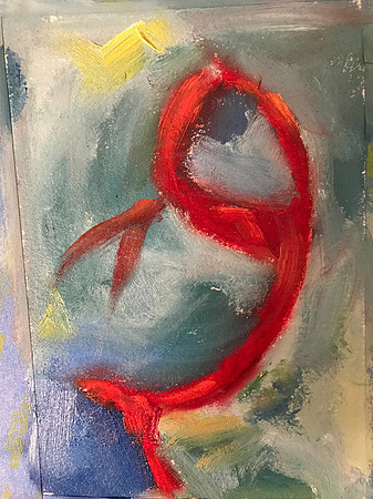 Cold Wax on Oil Paper